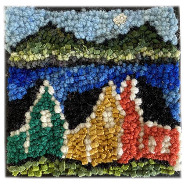 Beginner Rug Hooking Kit - The Village