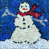 Beginner Rug Hooking Kit - Midnight Snowman
