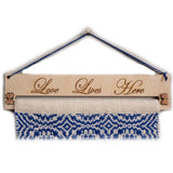 DJE Love Lives Here Wallhanging Kit - Wood