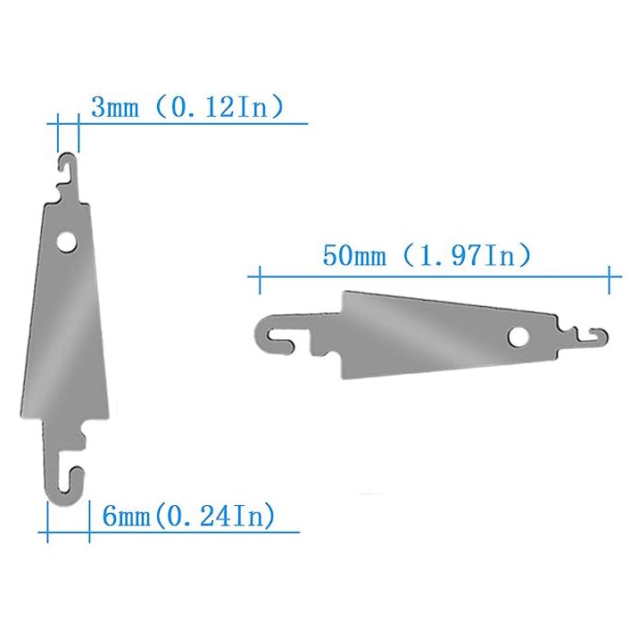 Rosie's Heddle / Threading Hooks - Dimensions