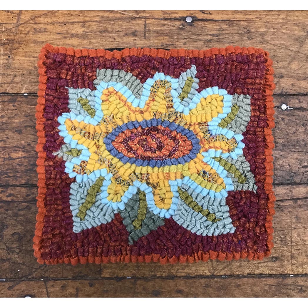Beginner Rug Hooking Kit - Flower - a