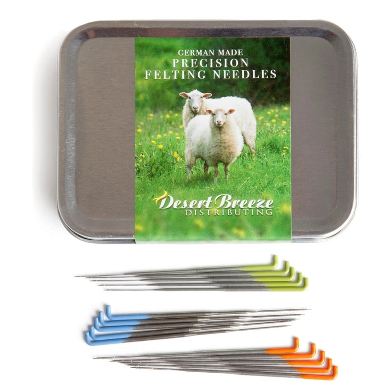 Basic Needle Felting Kit - Tin and Needles
