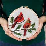 Coloring with Wool Needle Felting Kit - Winter Cardinals - 8715110056155