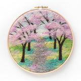 Painting with Wool Needle Felting Kit - Cherry Blossoms - 676753026132