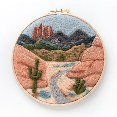 Painting with Wool Needle Felting Kit - Desert Trail - 676753026118