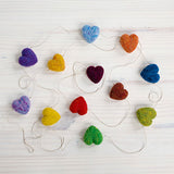 Sculpting with Wool Needle Felting Kit - Rainbow Heart Garland - 676753025951
