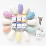 Sculpting with Wool Needle Felting Kit - Easter Egg Party - Contents