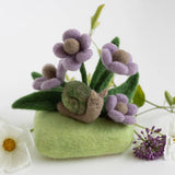 Sculpting with Wool Needle Felting Kit - Garden Snail - Project Finished