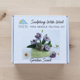Sculpting with Wool Needle Felting Kit - Garden Snail - Packaging 