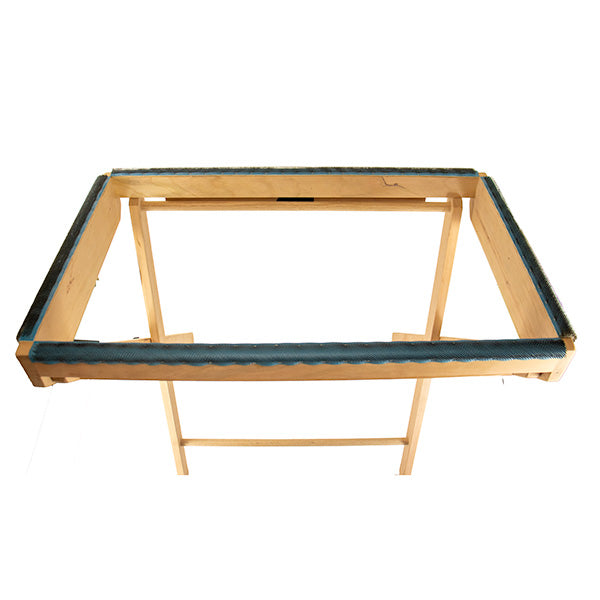 Freestanding Rug Hooking Frame Back View