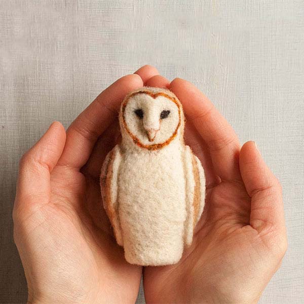 Felted Barn Owl Kit - 855445008094