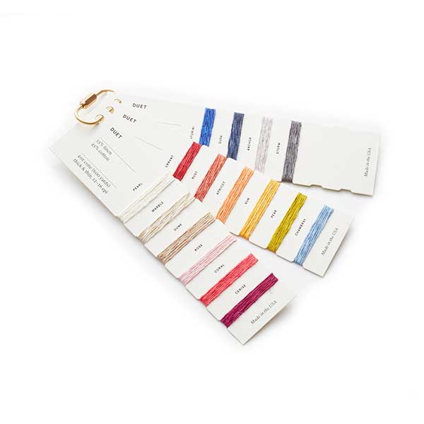 Duet Cotton / Linen Weaving Yarn Color Card