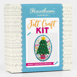 Merry Christmas Felt Craft Brooch Kit - Package
