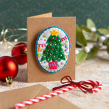 Merry Christmas Felt Craft Brooch Kit - a