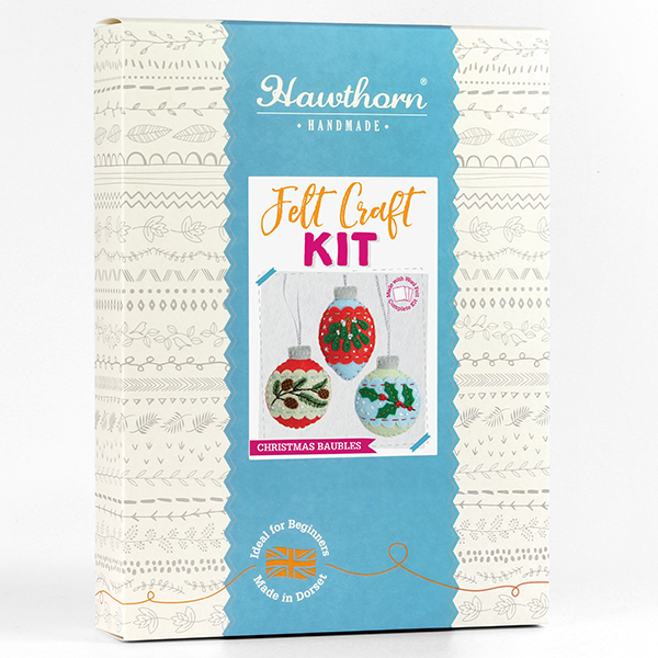 Christmas Baubles Felt Craft Kit - Package