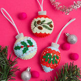 Christmas Baubles Felt Craft Kit