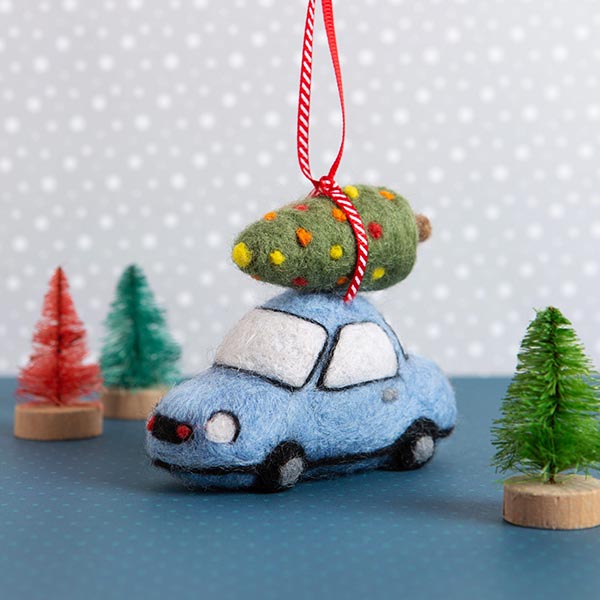 Christmas Car Needle Felting Kit