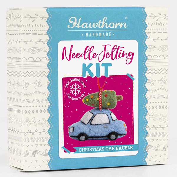 Christmas Car Needle Felting Kit - Package