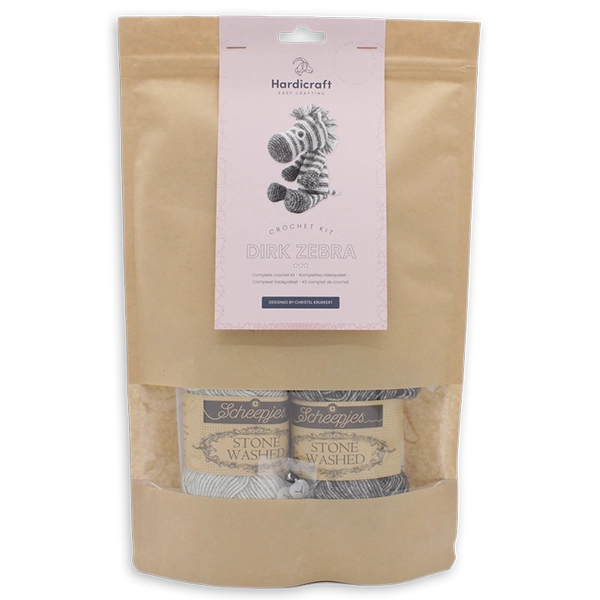 Hardicraft DIY Crochet Kit - Dirk Zebra - package