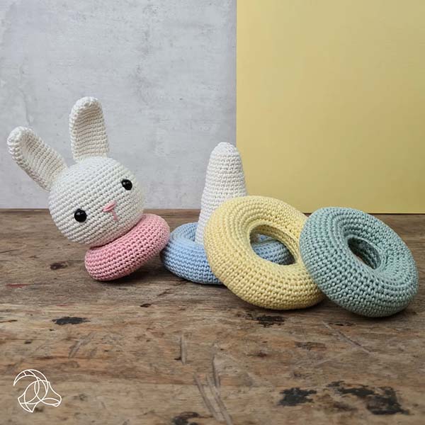 Hardicraft DIY Crochet Kit - Stacking Bunny - Parts