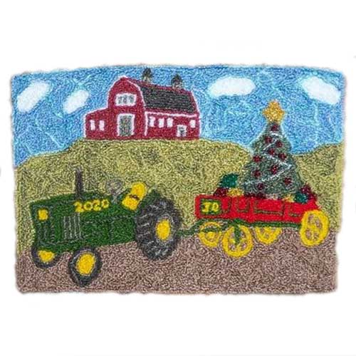 Punch Needle Kit - Farmer's Christmas