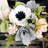 Felt Flower Craft Kit - Anemone Arrangement