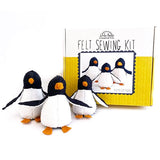 Jennifer Heynen Felt Sewing Kit - Adelie Penguins - Box
