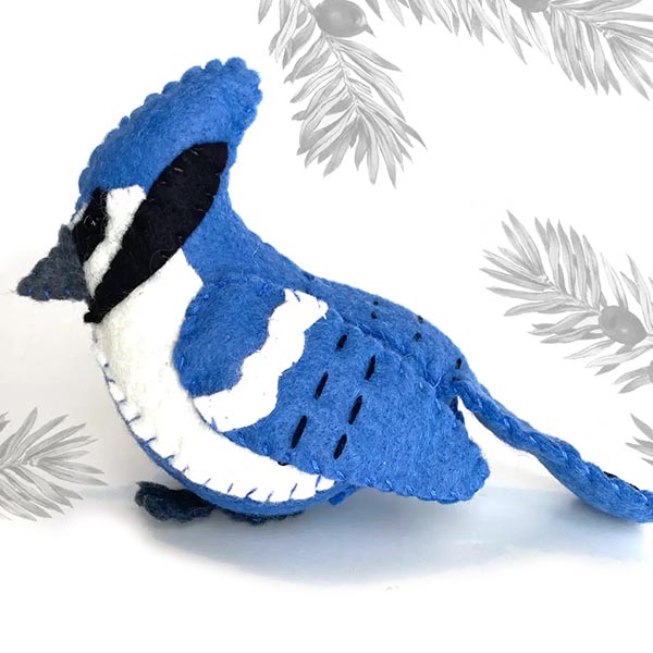 Jennifer Heynen Felt Sewing Kit - Blue Jay