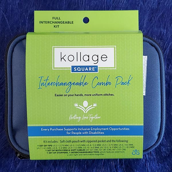 Kollage Square Interchangeable Combo Pack Knitting Needle Set - 892759100007