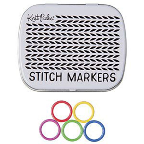 Enamel Stitch Markers - Rainbow