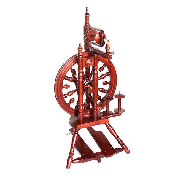 ★美品★swivel 141㎝× swivel size Mバインディング Kromski Mahogany Minstrel Spinning Wheel | The Woolery