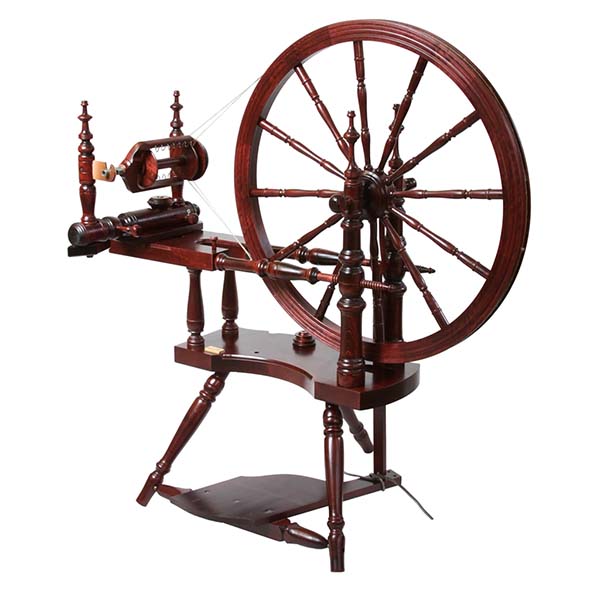 Kromski Mahogany Finish Polonaise Spinning Wheel | Woolery