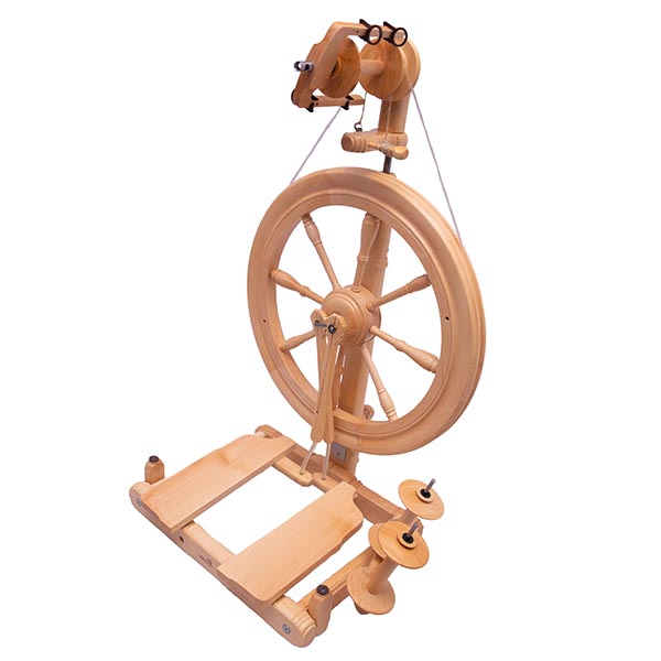 Kromski Sonata Encore Spinning Wheel - Clear Finish | Foldable