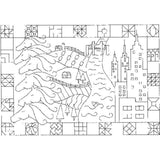 Kentucky Montage Rug Pattern - Pattern Sketch