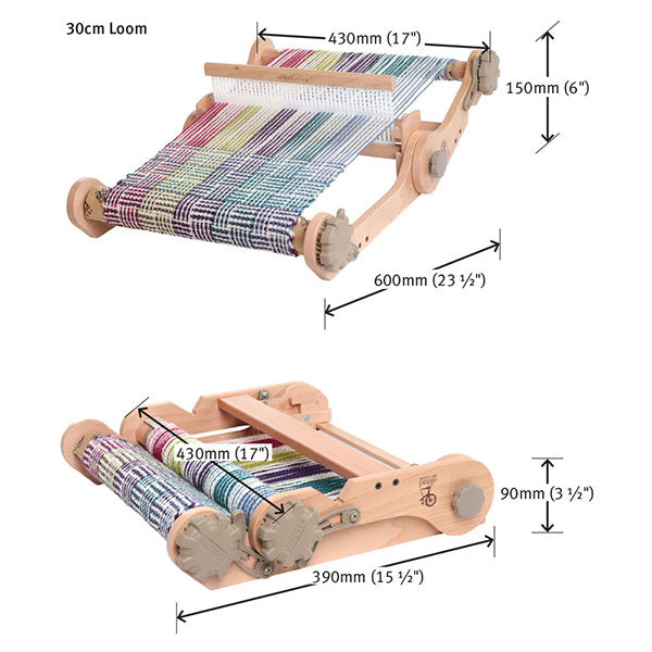 Ashford Knitters Loom Dimensions