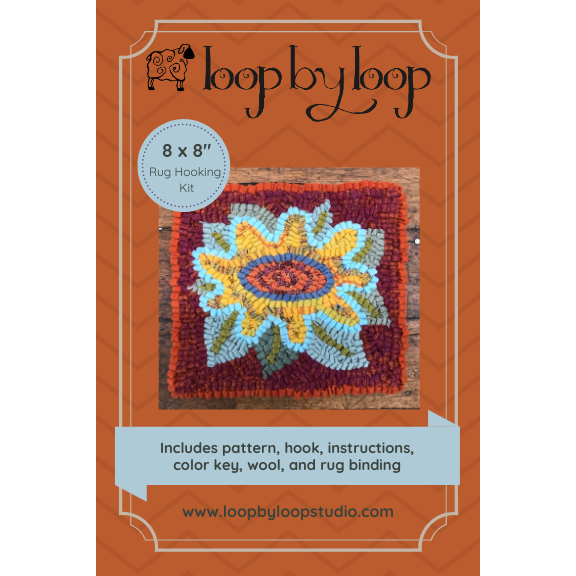 Beginner Rug Hooking Kit - Flower - Package