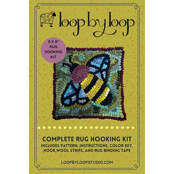 Beginner Rug Hooking Kit - The New Honeybee - Cover