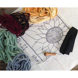 Beginner Rug Hooking Kit - The Sunflower - Contents