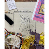 Beginner Rug Hooking Kit - Unicorn - Pattern