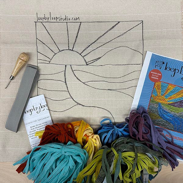 Rug Hooking Kit - Ideal Landscape - Contents