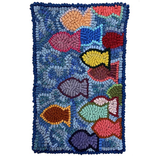 Rug Hooking Kit - School of Fish | The Woolery