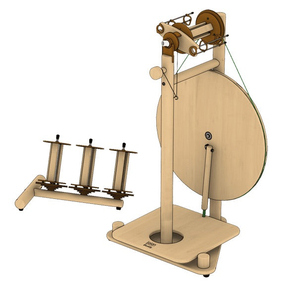 Lojan Buddy Spinning Wheel - Wide Treadle | The Woolery
