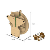 Lojan Travel Buddy Spinning Wheel - Back