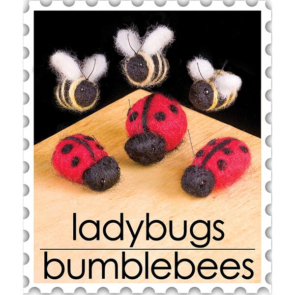 WoolPets Needle Felting Kit - Ladybug and Bees - 907170010221