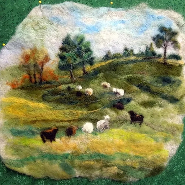 MORMOR Felting Kit - Green Pastures - The Woolery
