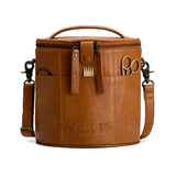 muud Grace – Crescent Leather Knitting Project Bag - The Woolery