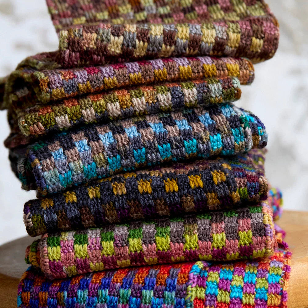 Stack of Mozaika Scarves
