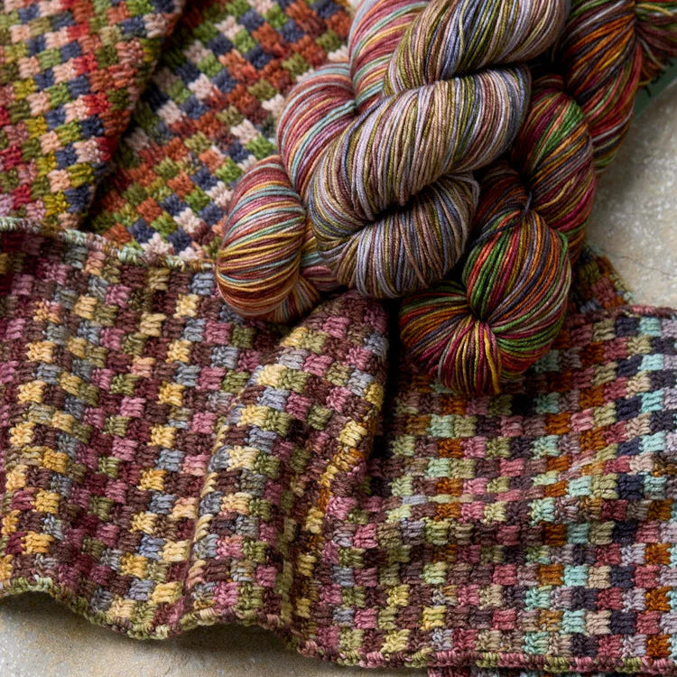 Mozaika Scarf in Byzantine colorway