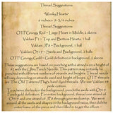 Floss Color Key - Wonky Hearts