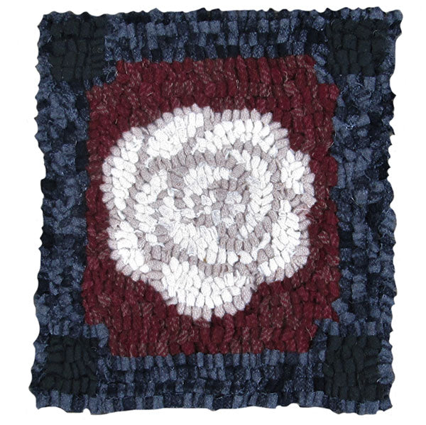 Beginner Rug Hooking Kit - White Rose | The Woolery